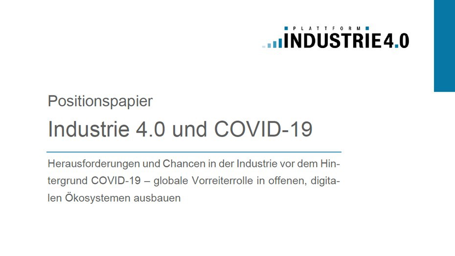 Positionspapier Industrie 4.0 und COVID-19