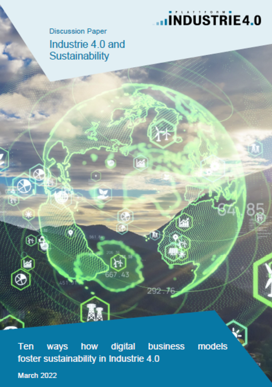 Cover 'Discussion Paper: Industrie 4.0 and Sustainability'