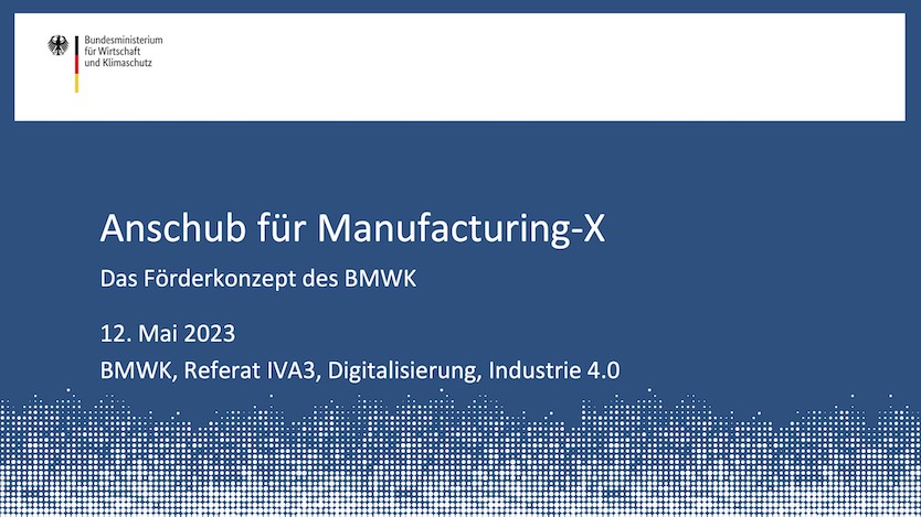 Präsentation „Anschub für Manufacturing-X”