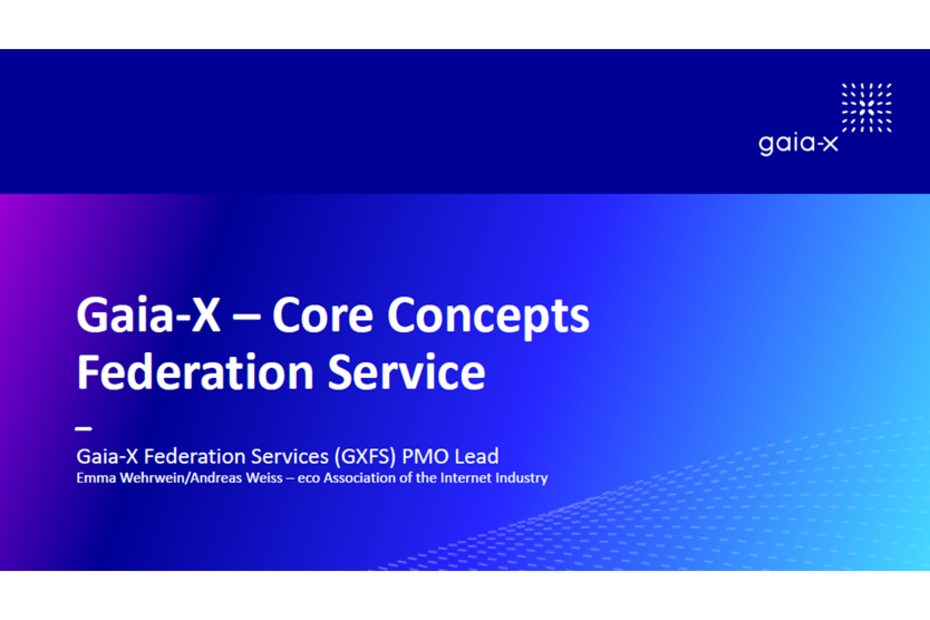 Cover 'Gaia-X – Core Concepts Federation Service'
