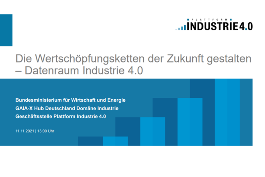 Cover 'Die Wertschöpfungsketten der Zukunft gestalten - Datenraum Industrie 4.0'