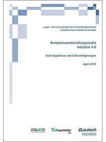 Cover der Publikation "Kompetenzentwicklungsstudie Industrie 4.0"