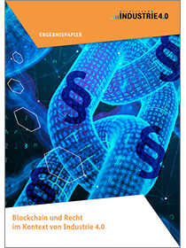 Cover der Publikation "Blockchain und Recht im Kontext von Industrie 4.0"