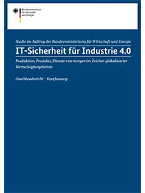Cover der Studie im Auftrag des BMWi "IT-Sicherheit für Industrie 4.0"