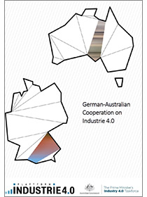 Cover der Publikation "German-Australian Cooperation on Industrie 4.0"