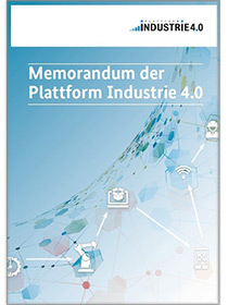 Cover der Publikation "Memorandum der Plattform Industrie 4.0"