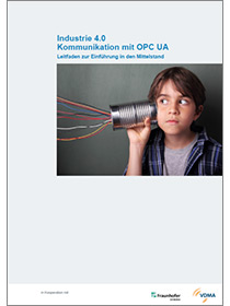 Cover der Publikation "VDMA-Leitfaden Industrie 4.0 Kommunikation mit OPC UA"