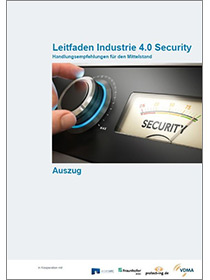Cover der Publikation "VDMA-Leitfaden Industrie 4.0 Security"