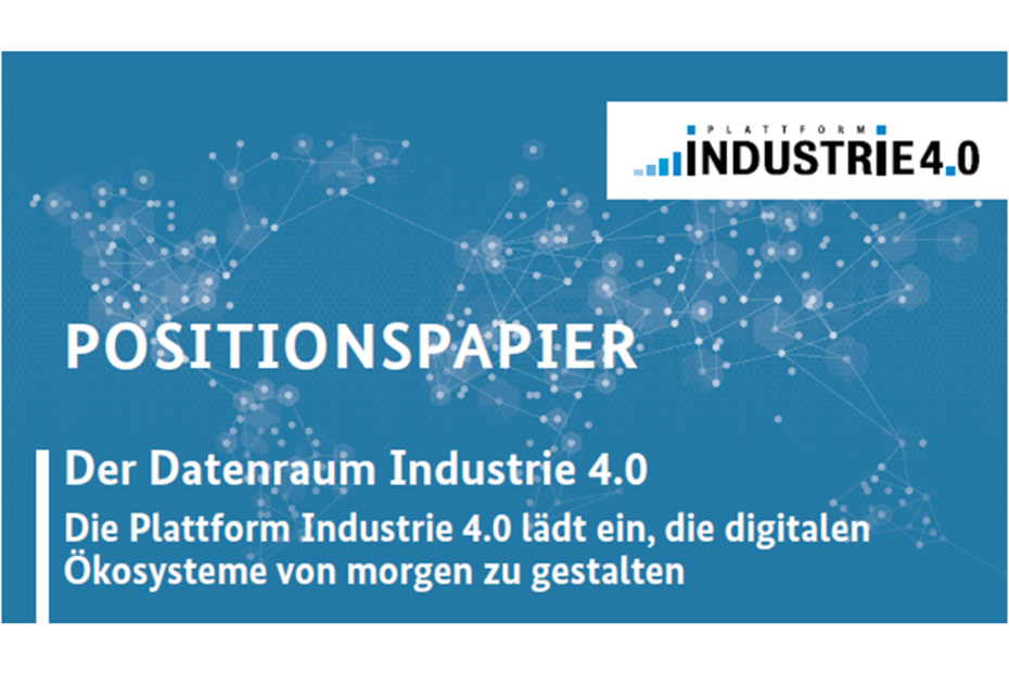 Cover der Publikation 'Der Industrie 4.0 Datenraum'