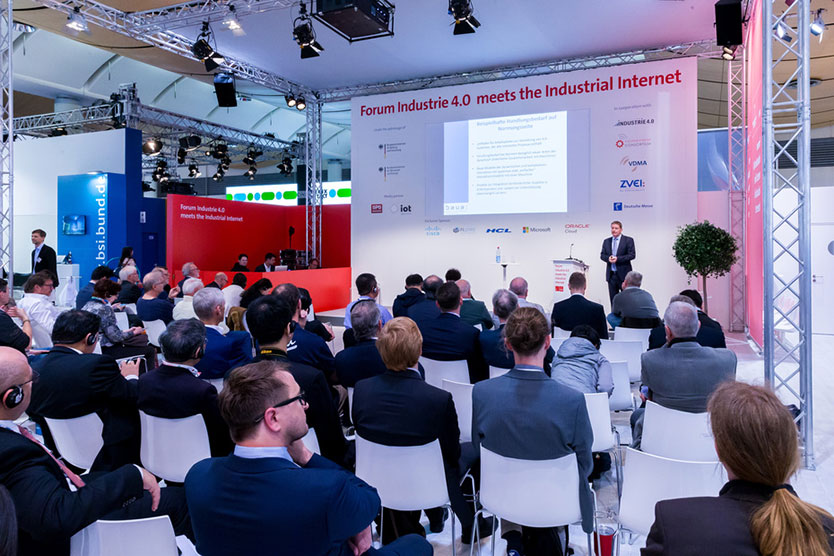 Das Forum Industrie 4.0 auf der Hannover Messe 2018