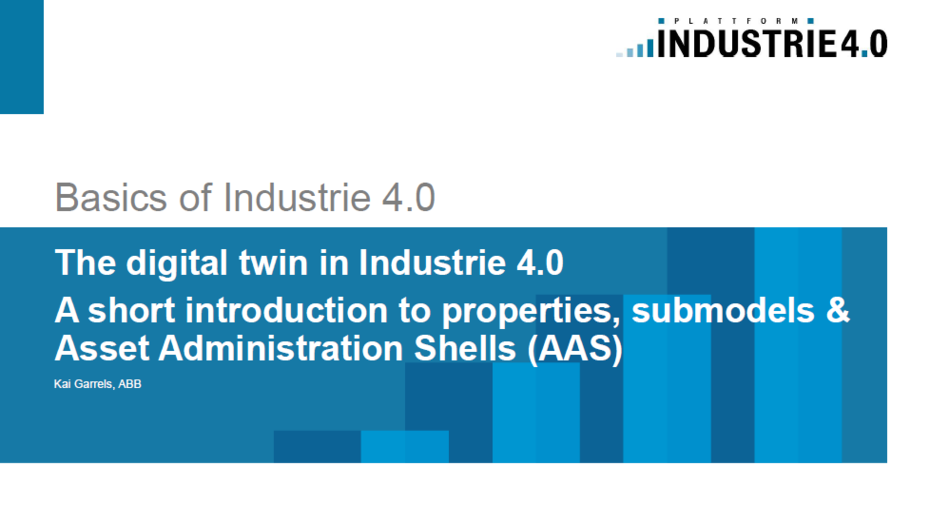 Cover: 'The digital twin in Industrie 4.0'