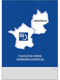 Cover of the publication "Shared Action Plan Plattform Industrie 4.0 & Industrie du Futur"