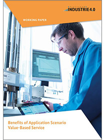 Cover of the publication "Benefits of Application Scenario Value-Based Service"