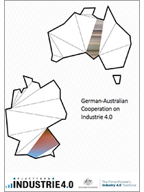 Cover of the publication "German-Australian Cooperation on Industrie 4.0"