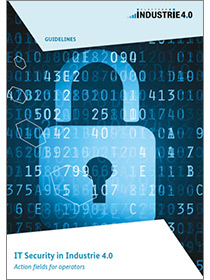 Cover of the publication "IT Security in Industrie 4.0: Action fields for operators"