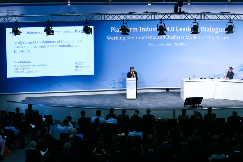 Toru Ishikum, Azbil Corporation at the German-Japanese Forum on Industrie 4.0 / Connected Industries 2018