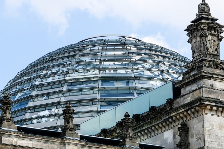 Cupola of the German Bundestag in Berlin