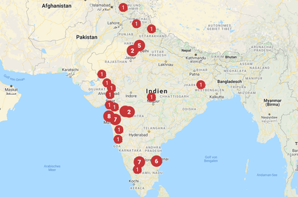 Map of the Indian Smart Manufacturing Platform